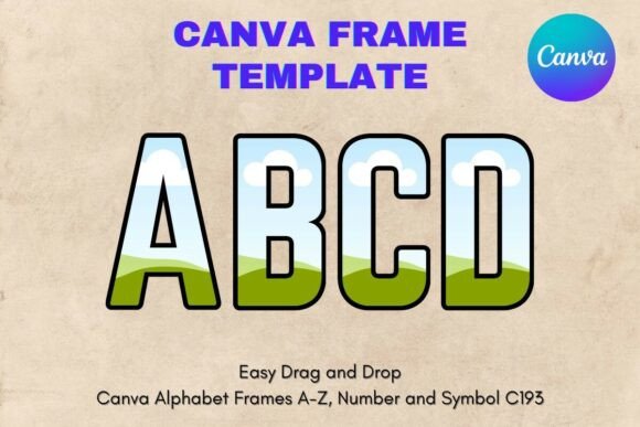 Canva Letters Frame Alphabet Template193: Your New Secret Weapon