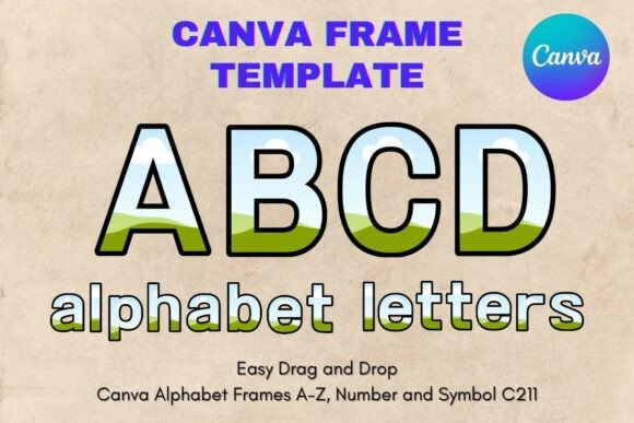 Canva Letters Frame Alphabet Template211: Your Secret Weapon for Custom Sublimation