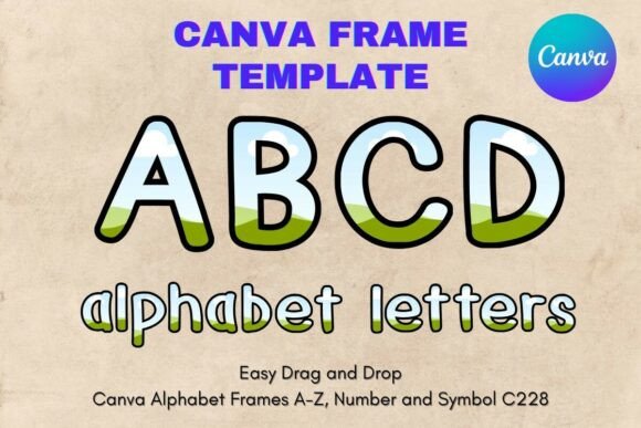 Canva Letters Frame Alphabet Template228: Your DIY Sublimation Solution