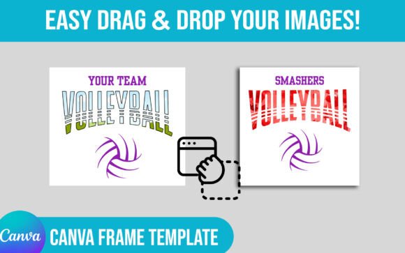 Create a Lasting Impression with an Editable Volleyball Canva Frame Template