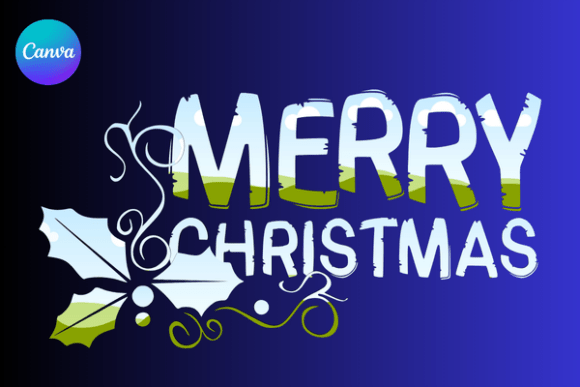 Deck Your Designs with a Merry Christmas Letters Canva Frame