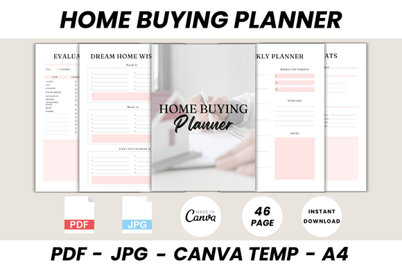 Streamline Your Move: The Ultimate Home Buying Planner Canva Template
