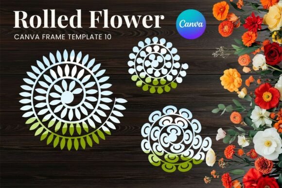 Stunning Visuals with Rolled Paper Flower Canva Frame_10