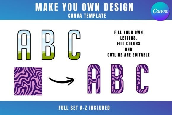 Transforming Images with Canva Alphabet Letter Frames