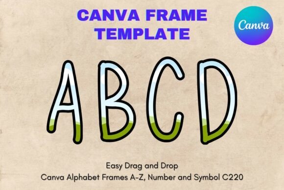 Unlocking Design Flexibility with Canva Letters Frame Alphabet Template220