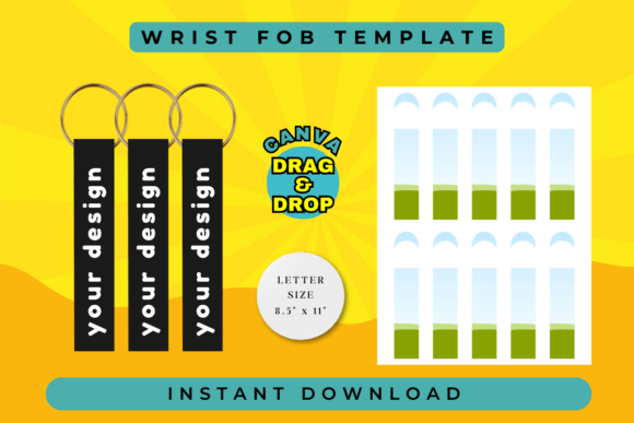 Wrist Fob Template: Elevate Your Brand with This Modern Typeface